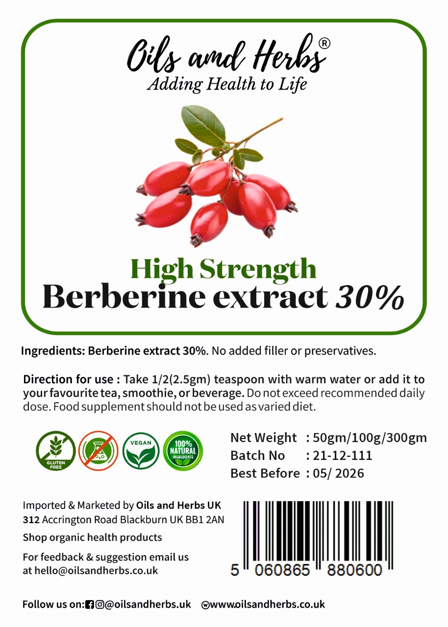 High Strength Berberine Extract Powder 30%