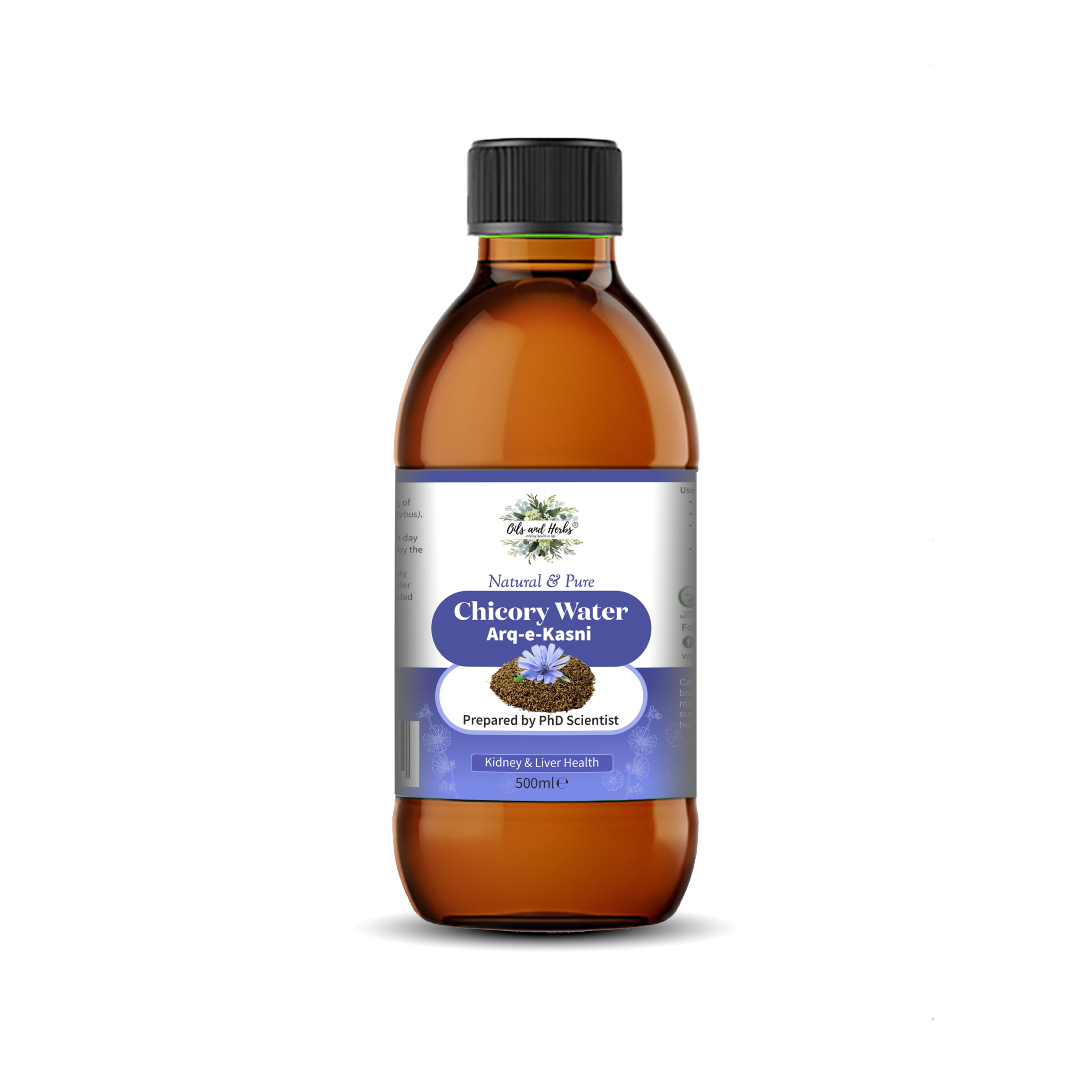 Pure Chicory Water (Arq E Kasni) – Traditional Herbal Distillate