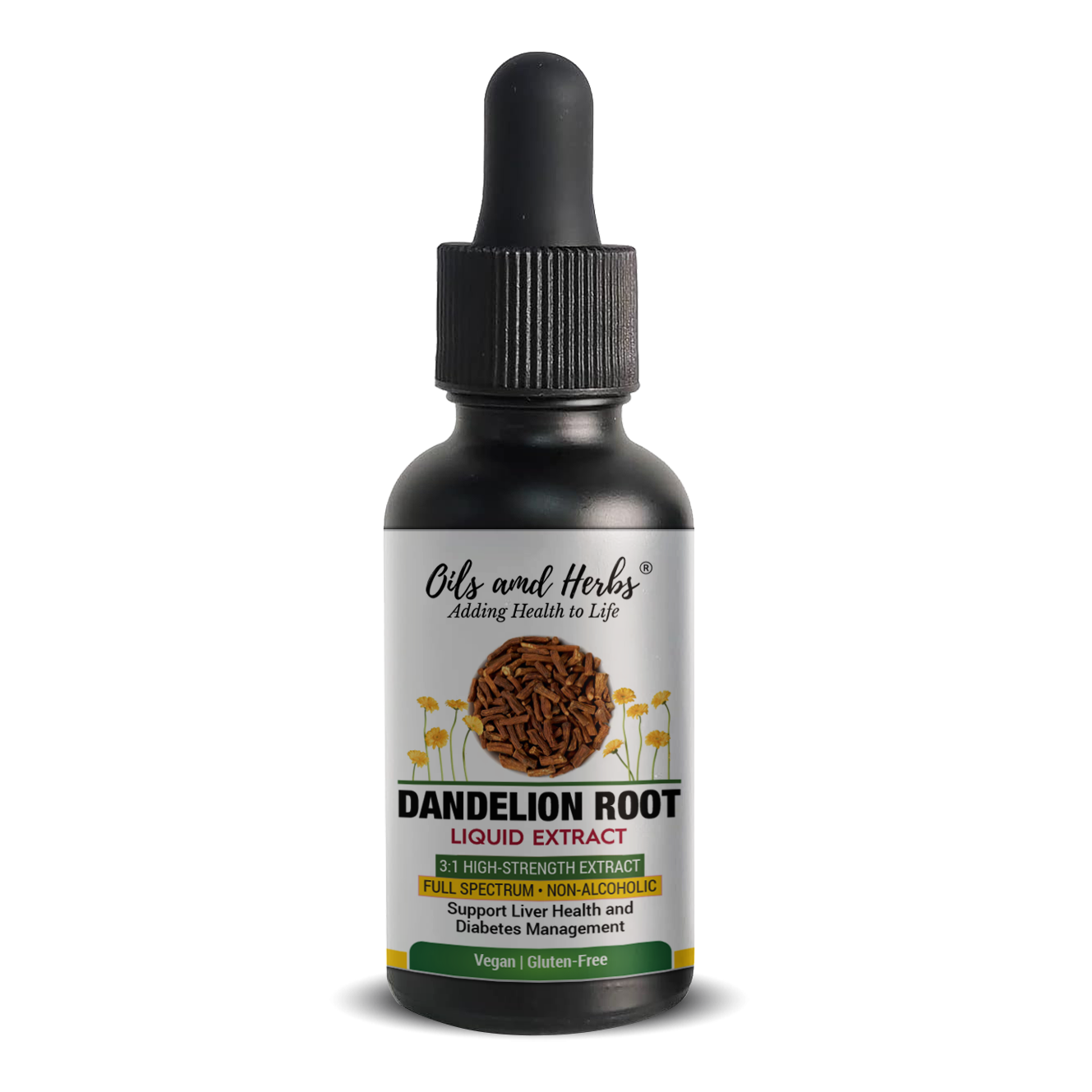 Dandelion Root Liquid Extract – High-Strength, Alcohol-Free