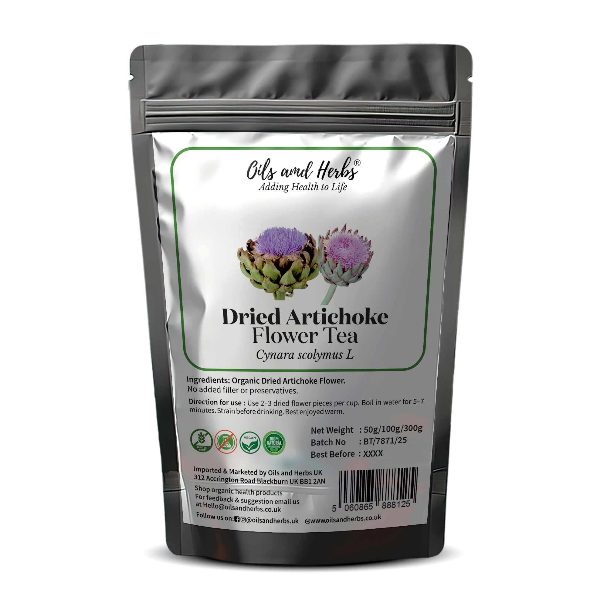 Dried Artichoke Flower Tea
