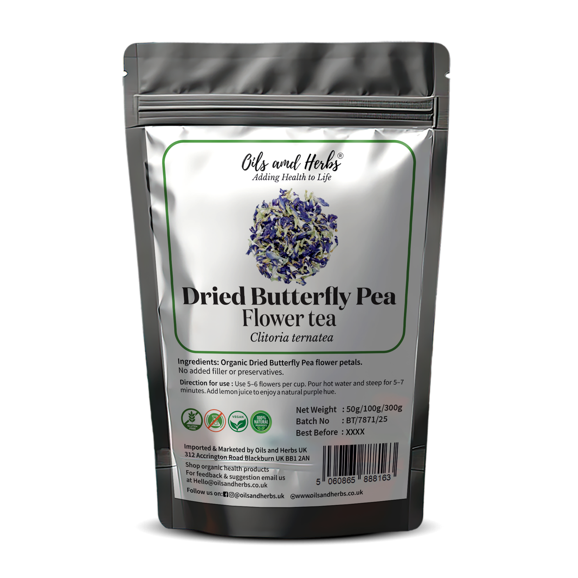 Butterfly Pea Flower Tea – Loose Whole Blossoms
