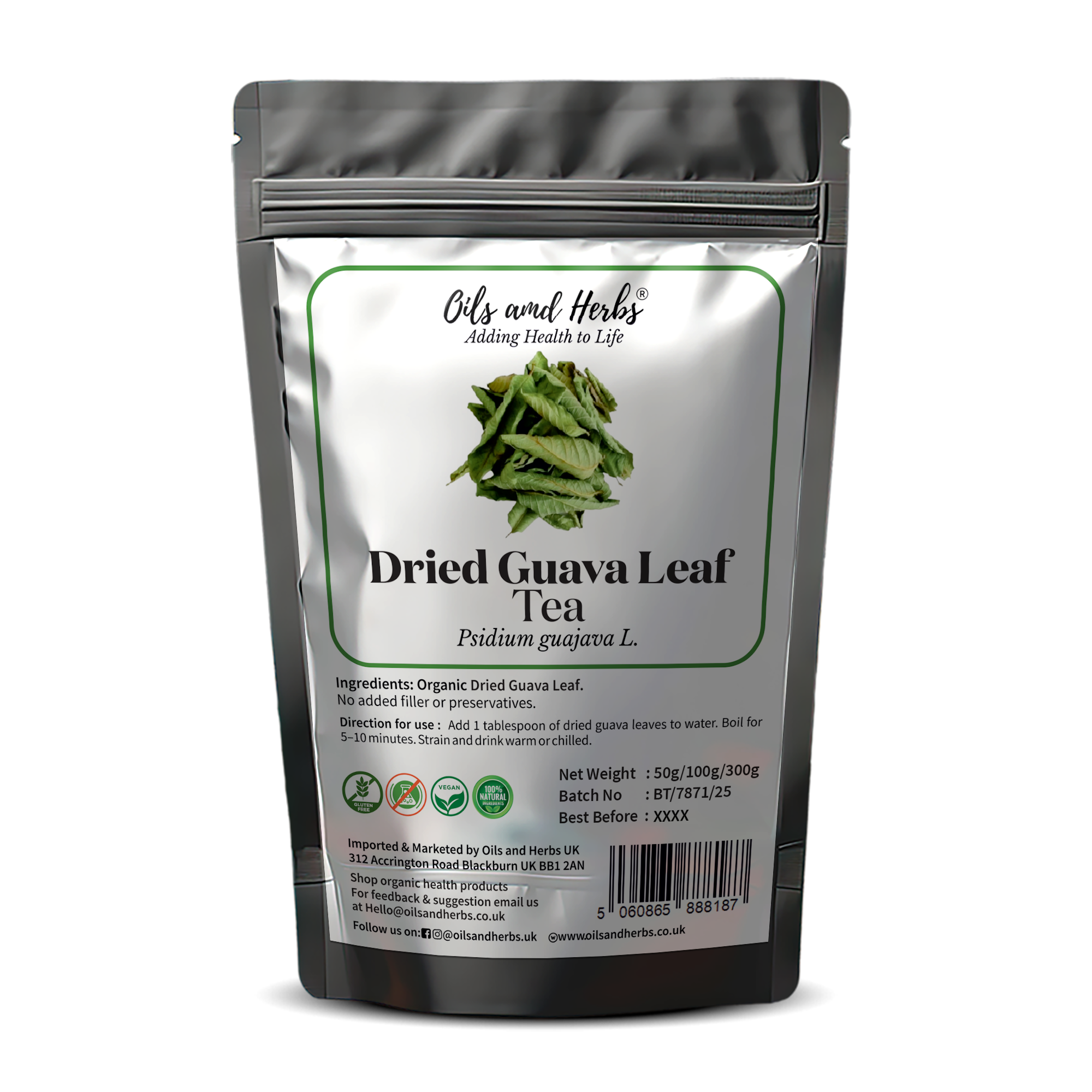 Dried Guava Leaf Tea – Loose Herbal Leaves