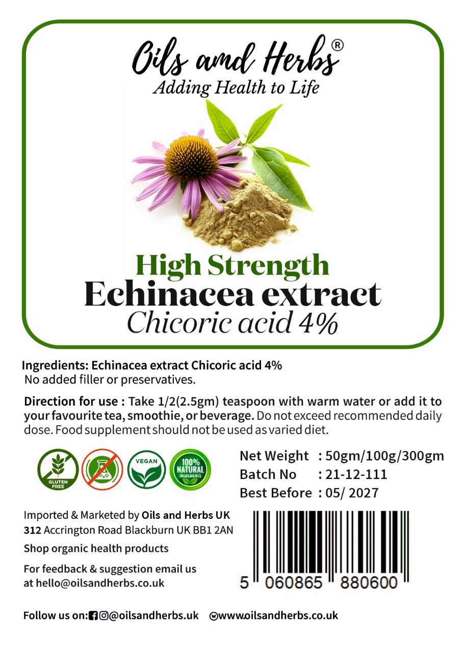 High Strength Echinacea Extract Powder 4% Chicoric Acid