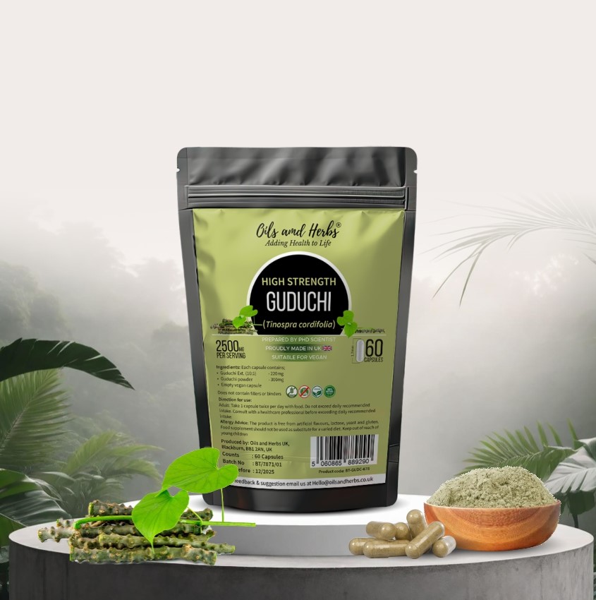 Organic Guduchi Capsules- 2500mg Tinospora Cordifolia