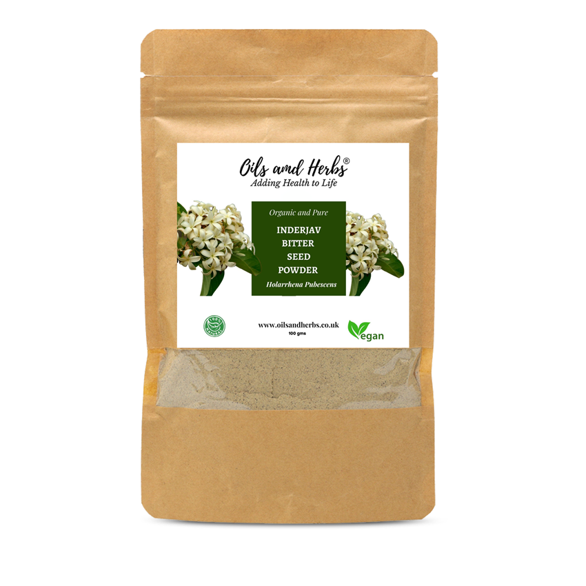 Pure and Natural Inderjav Bitter Seed Powder Holarrhena Pubescens