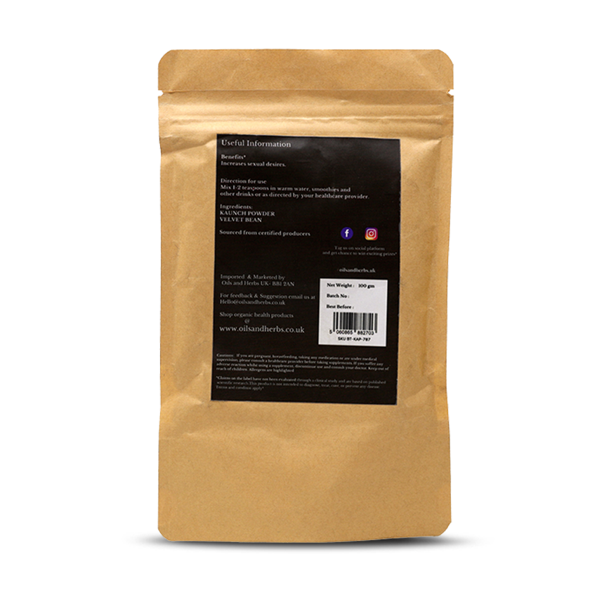 Kaunch Powder- Velvet Bean - 100% Pure, Clean and Natural