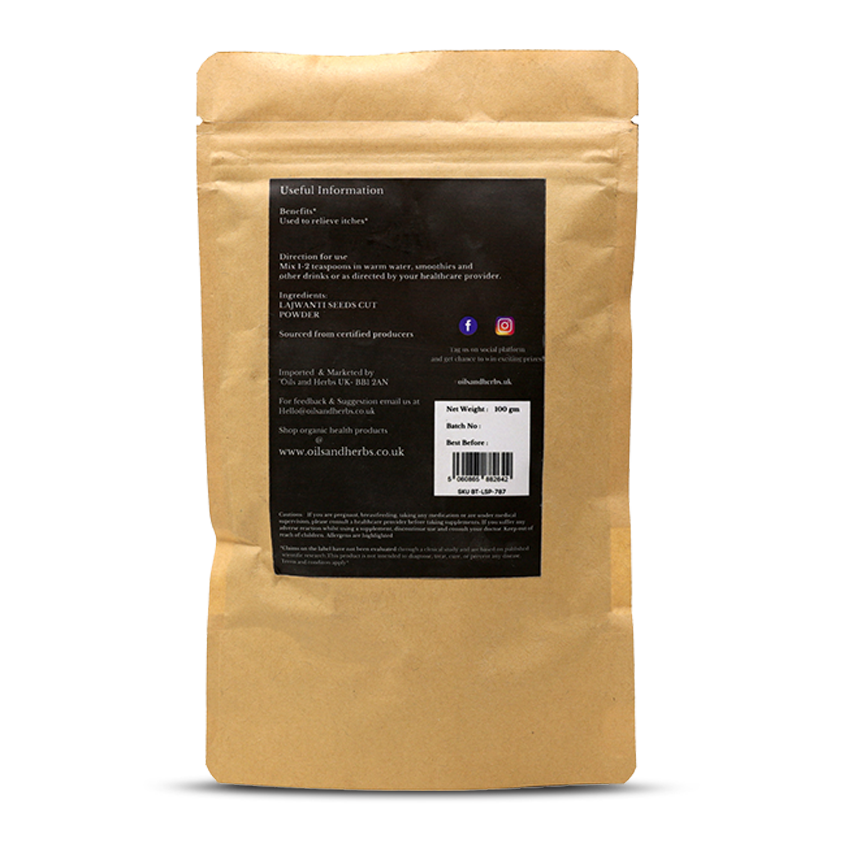 Lajwanti Seeds Cut Powder - Mimosa Pudica -100% Pure, Clean and Natural