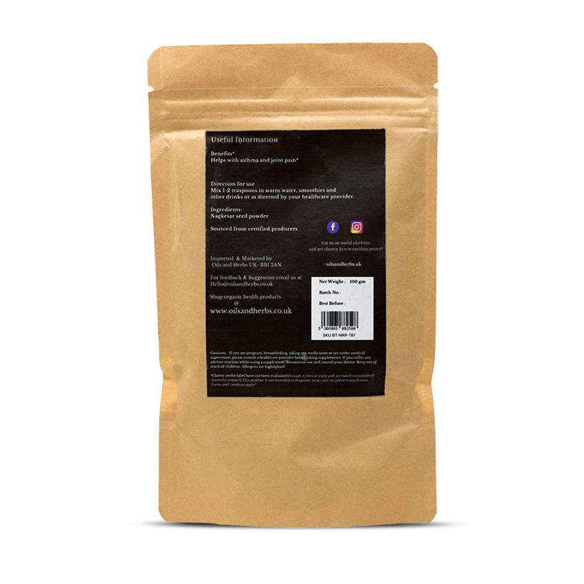 Nagkesar Powder- Mesua ferrea - Ceylon Ironwood- 100% Pure, Clean and Natural