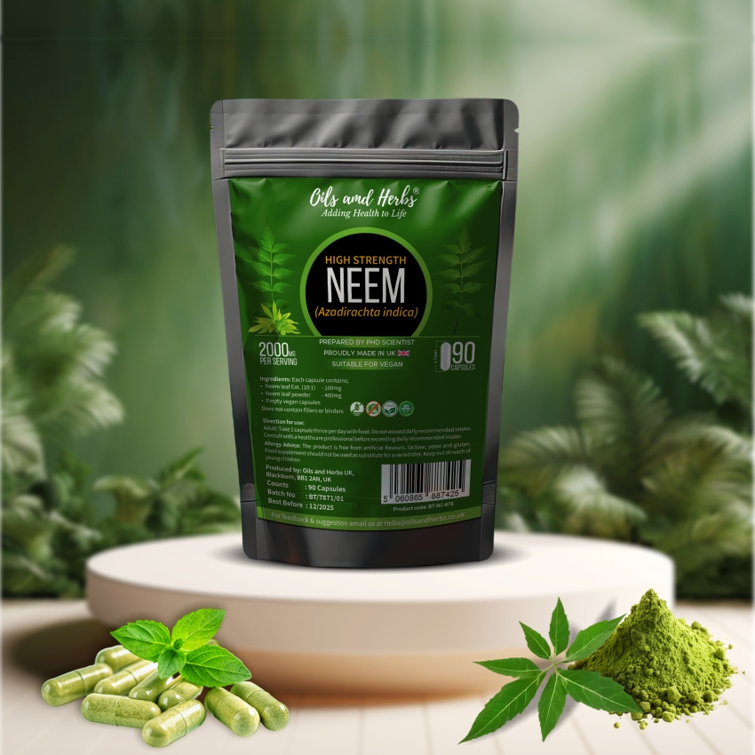 High Strength Neem Leaf Capsules -6000MG