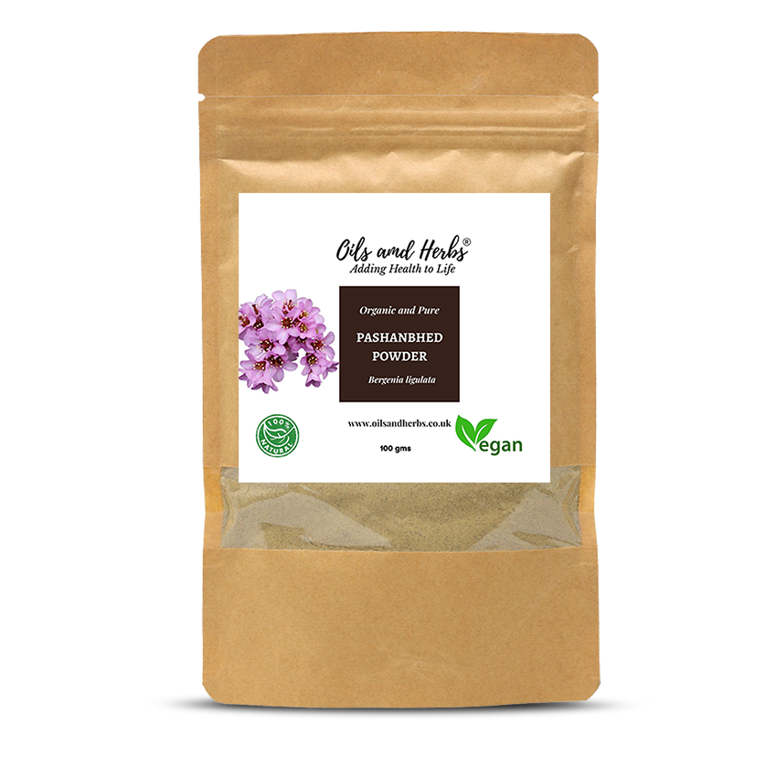 Pashanbhed Root Powder - Bergenia Ligulata -100% Pure, Clean and Natural