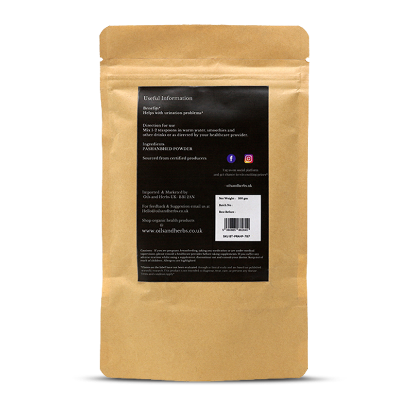 Pashanbhed Root Powder - Bergenia Ligulata -100% Pure, Clean and Natural