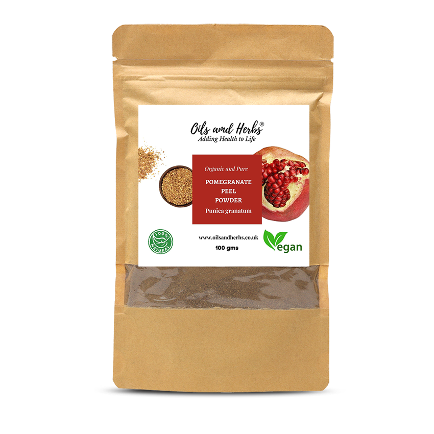 Sun Dried Pomegranate Peel Powder - Punica granatum - 100% Pure Clean and Natural