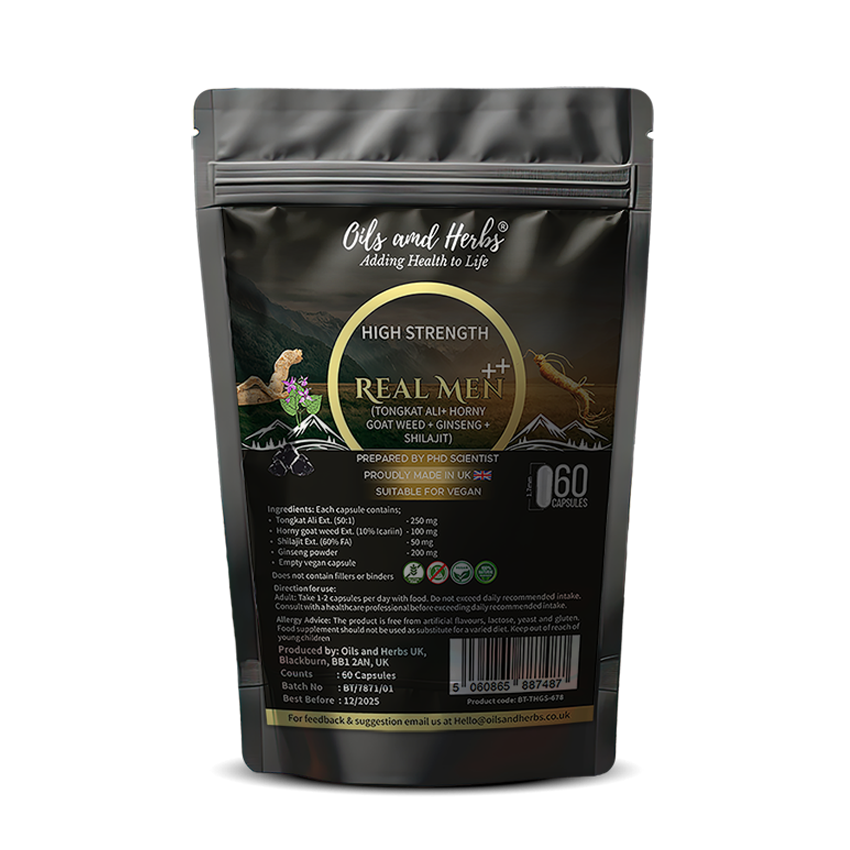 Real Men Plus – Ginseng with Shilajit and Other Blends
