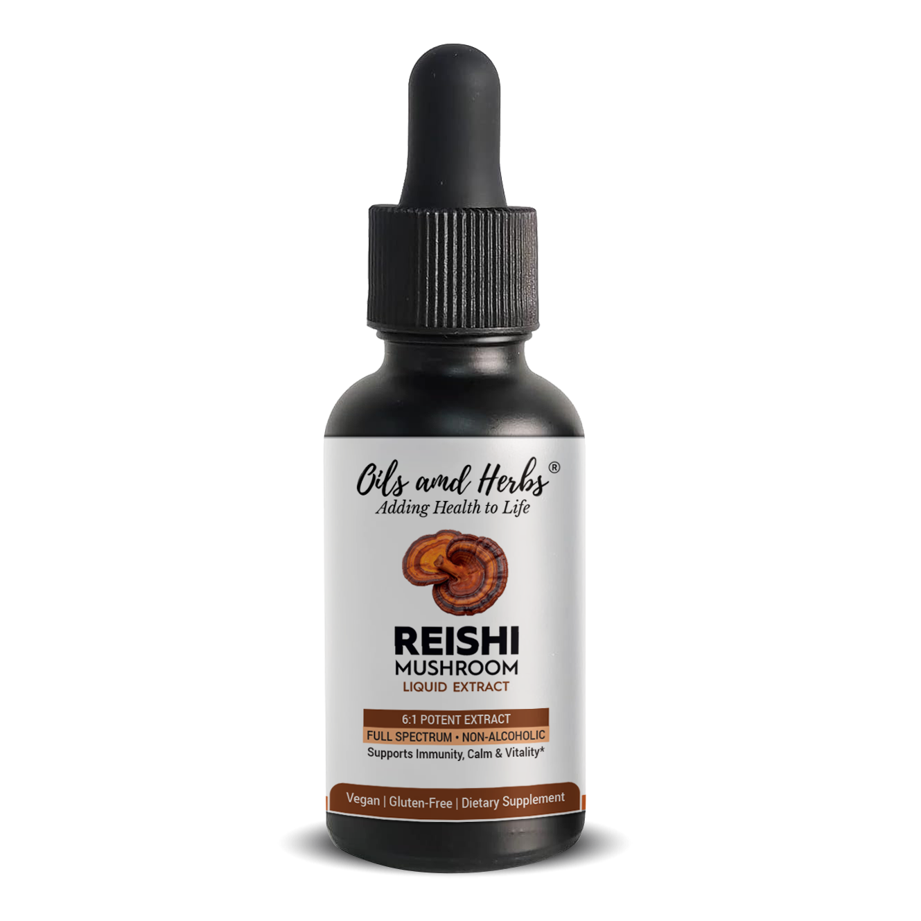 Reishi Mushroom Liquid Extract – 6:1 Potent, Alcohol-Free