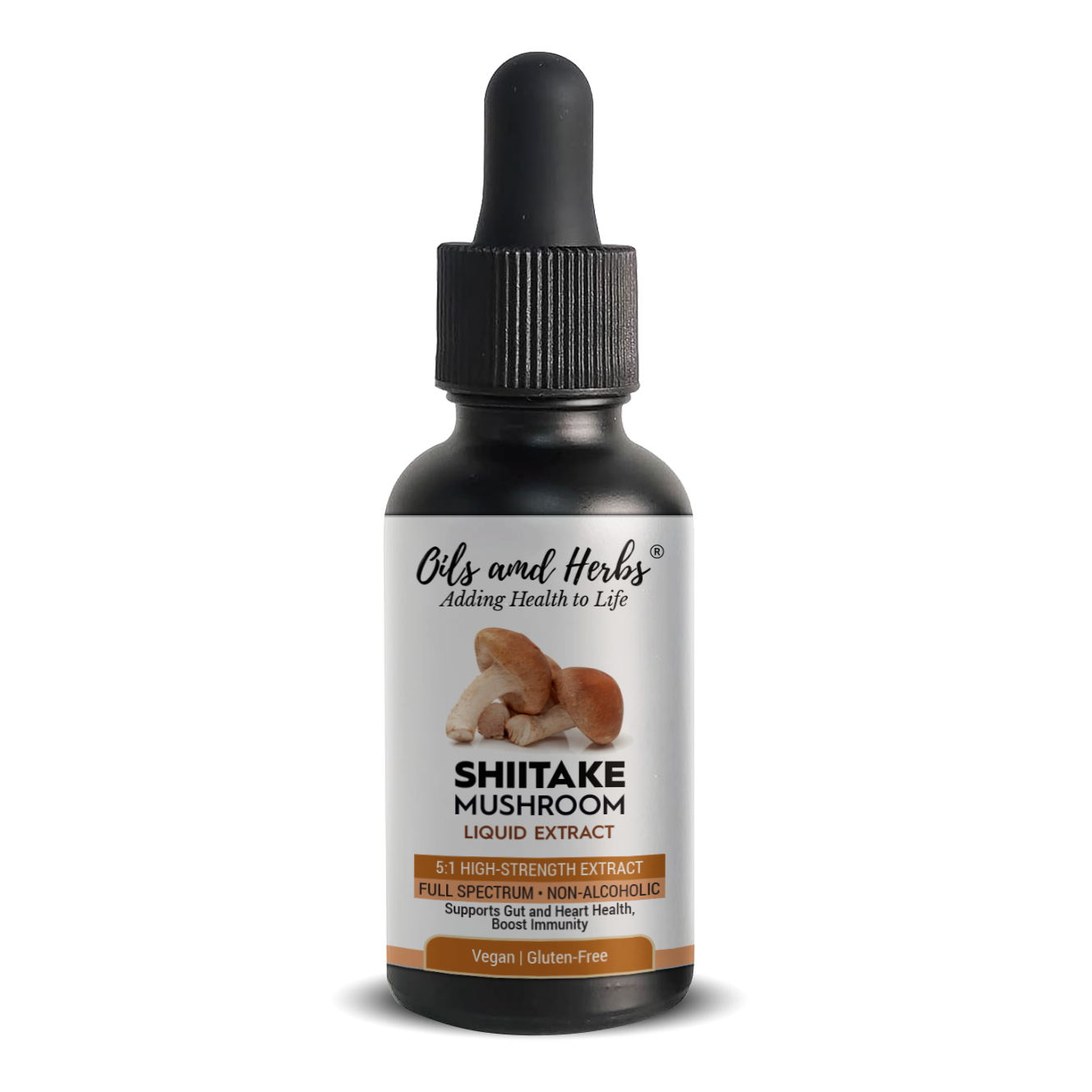 Shiitake Mushroom Liquid Extract – 5:1 High-Strength, Alcohol-Free