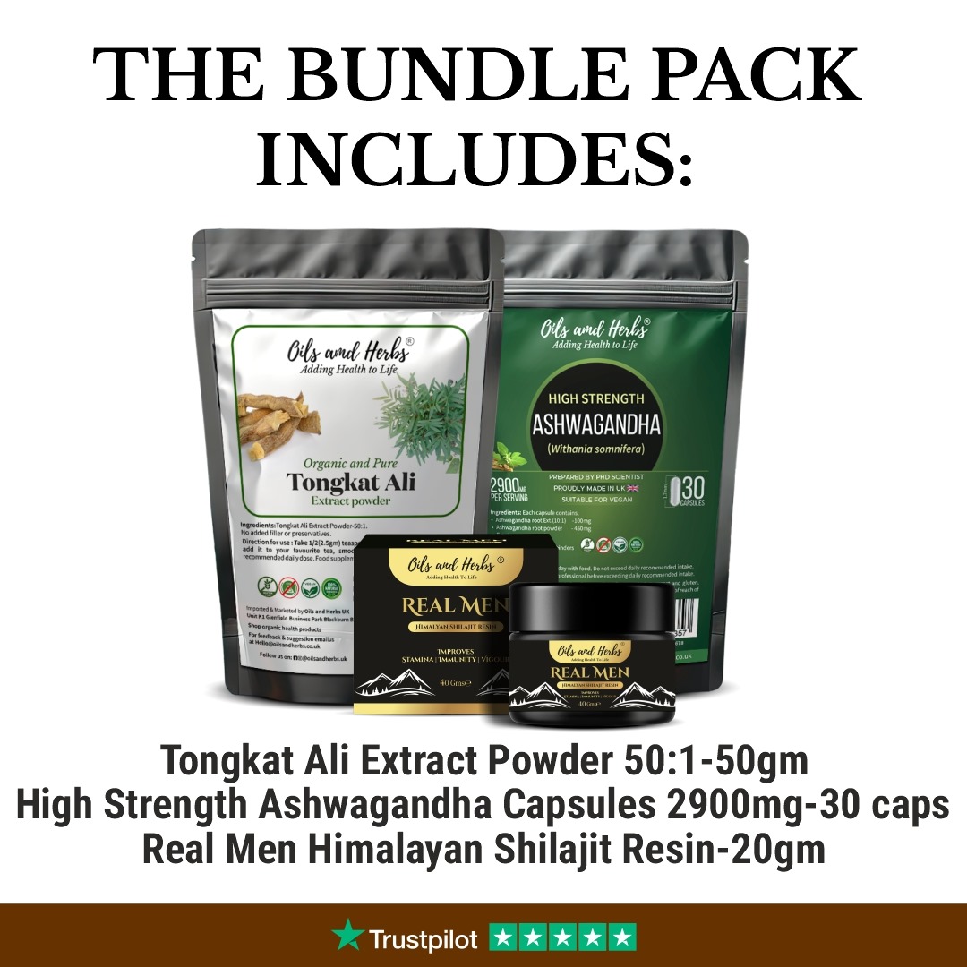 Strength Boosting Trio- Shilajit with Ashwagandha & Ton gat Ali
