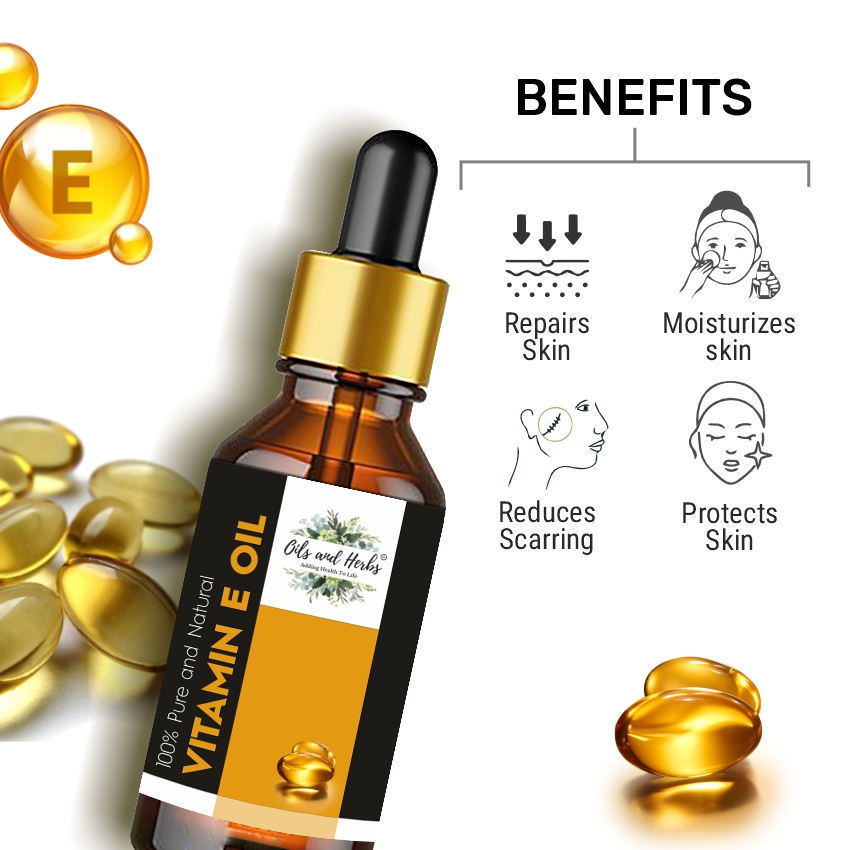 Natural Vitamin E oil - 100% Pure and Natural