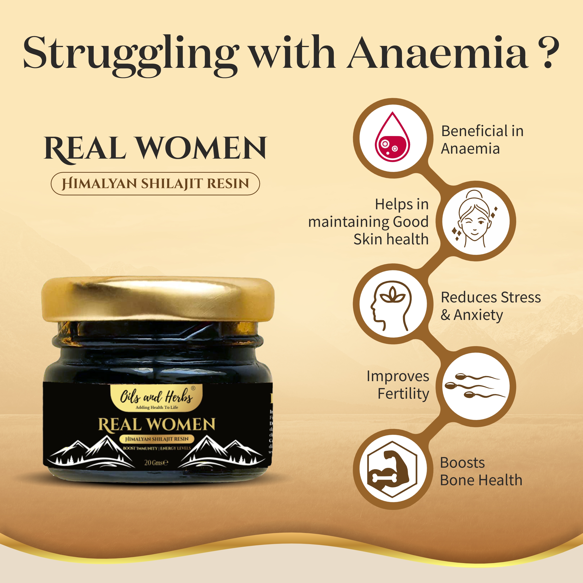 Real Women 100% Pure Organic Himalayan Shilajit Resin