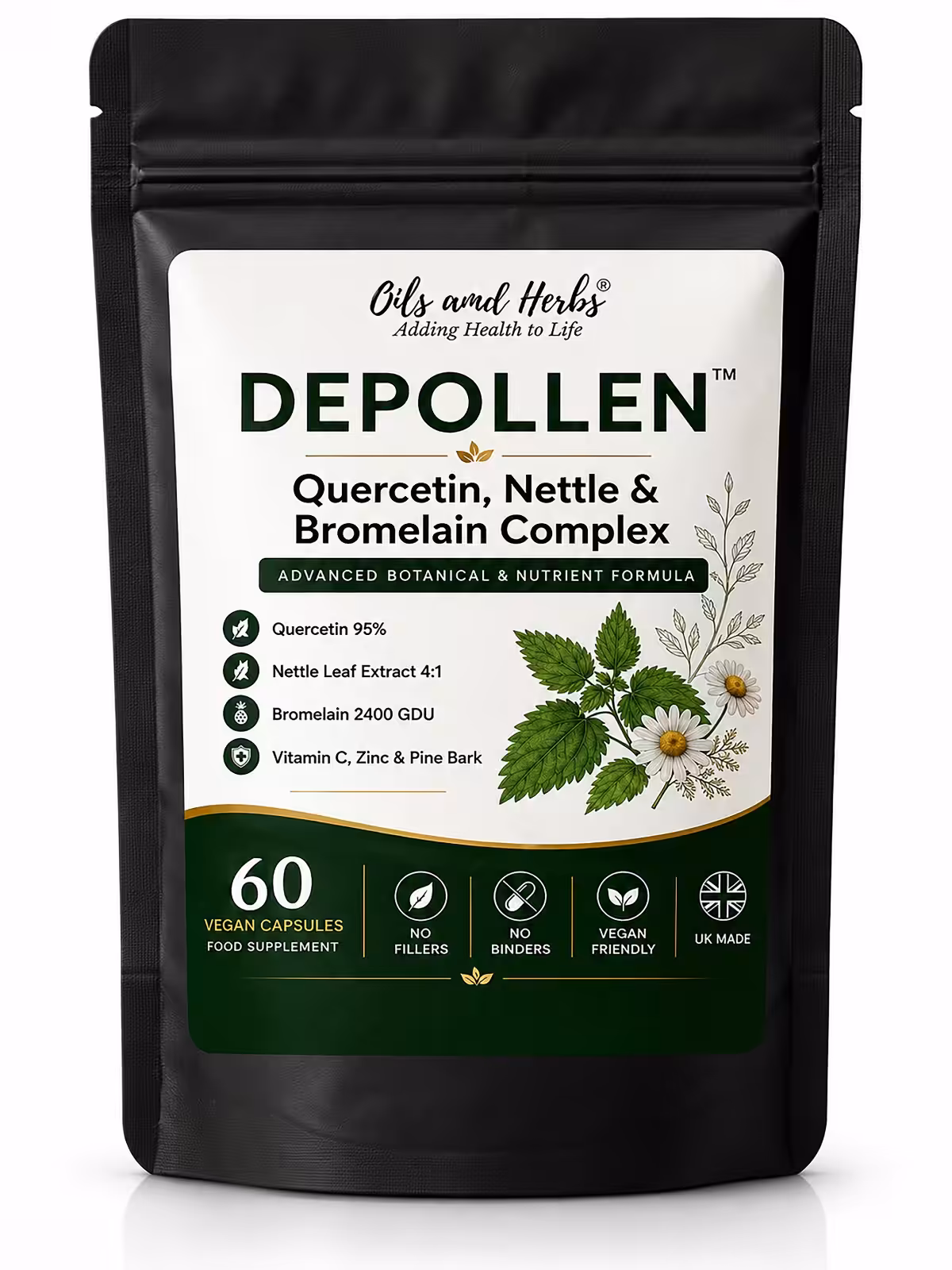 Depollen- Quercetin, Nettle & Bromelain Supplement