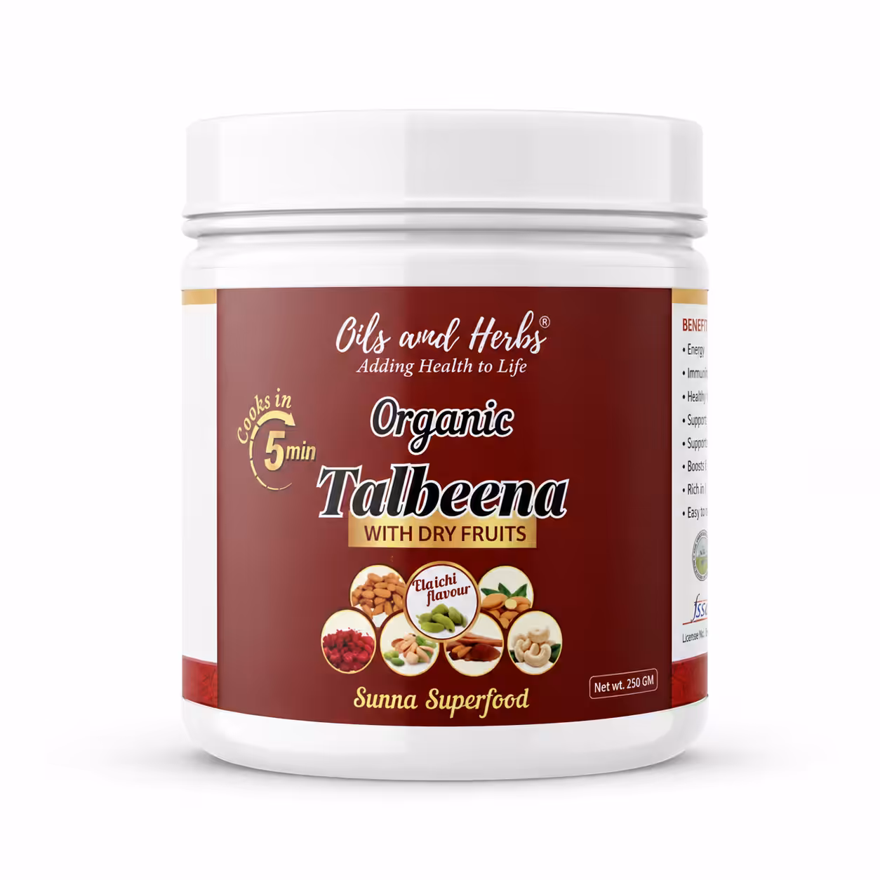 Organic Talbeenah Powder/ Talbina ( Barley) with Dry Fruits